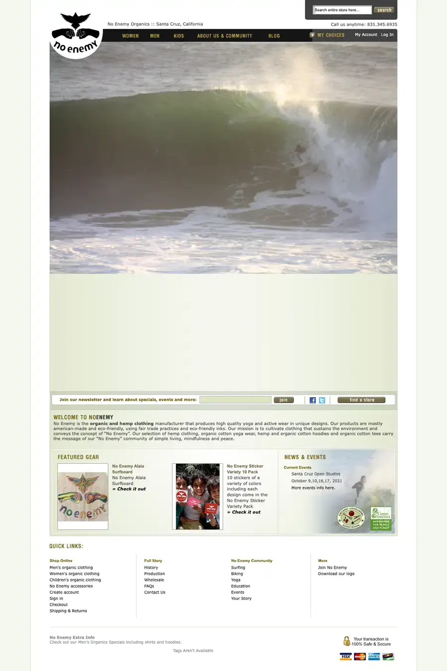 No Enemy organic cotton and hemp clothing yoga and active wear preview