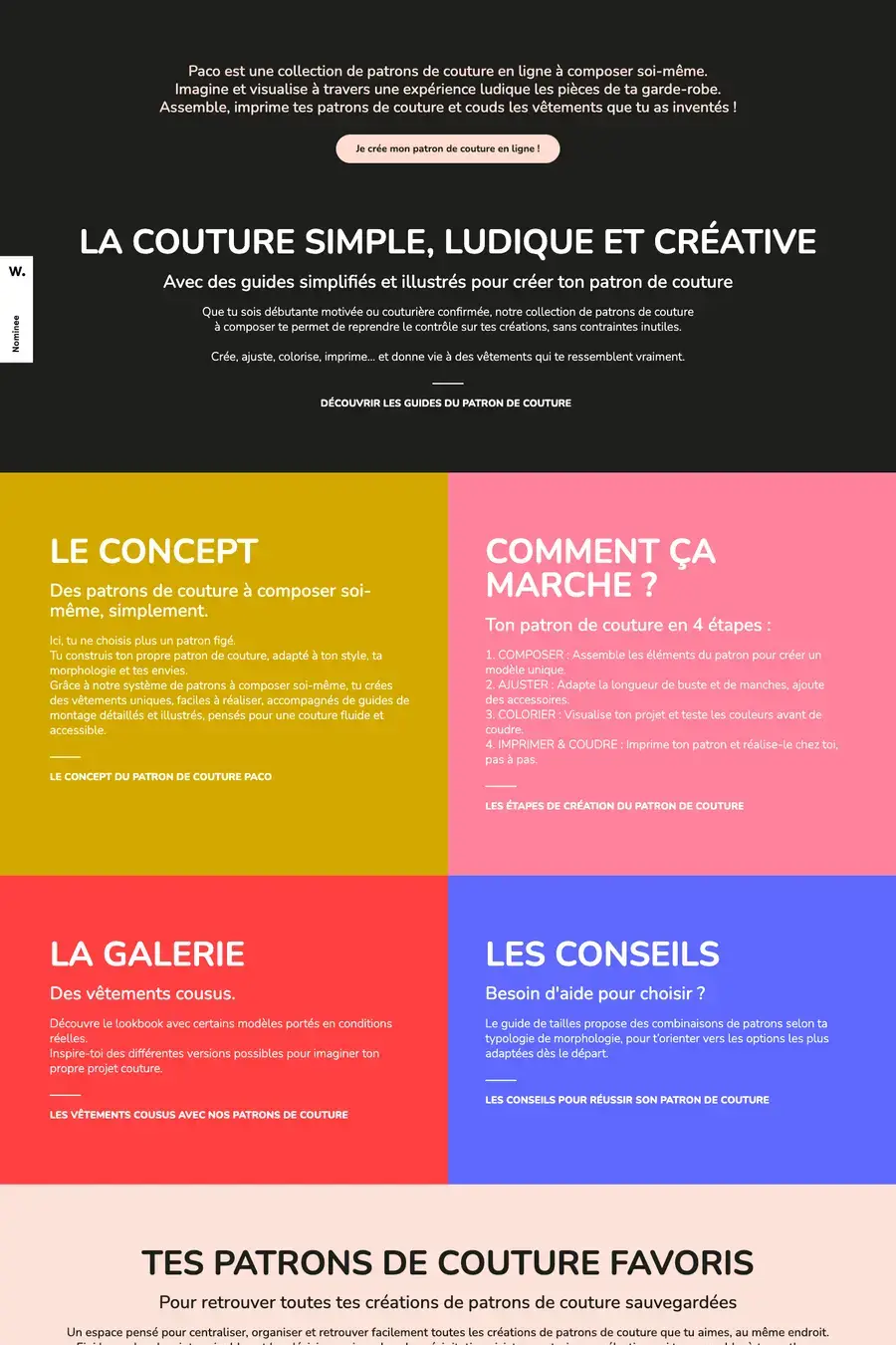 PACO, création de patron de couture en ligne preview