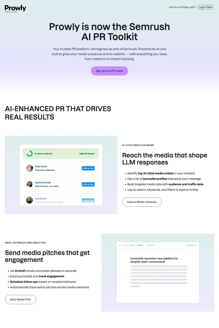 Prowly - PR & Media Relations Software preview