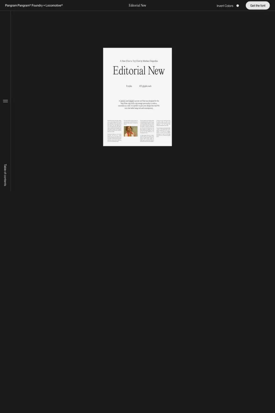 Editorial New preview